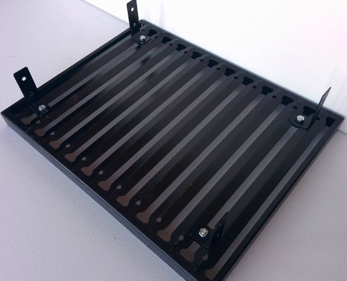 Completed grill carrier